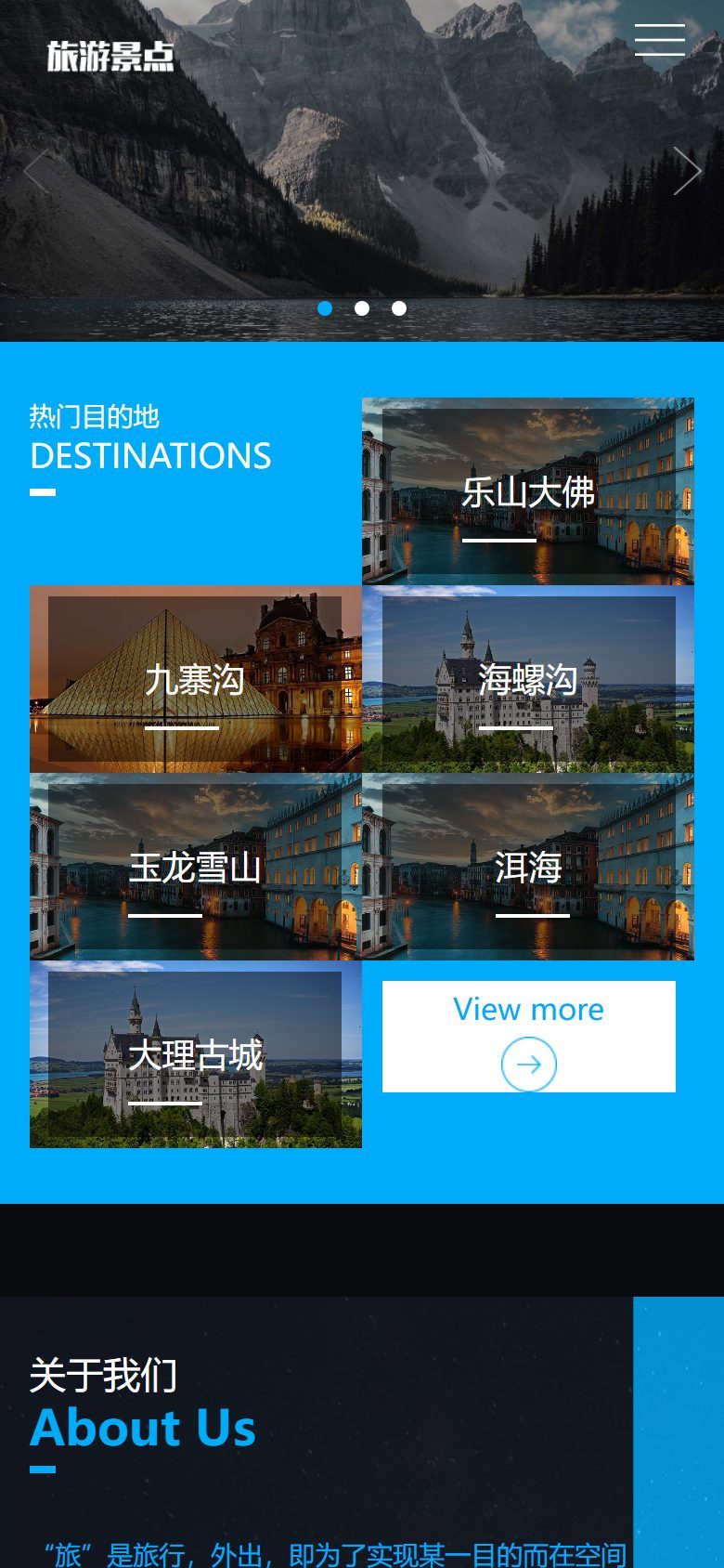 旅游企业官网建设方案